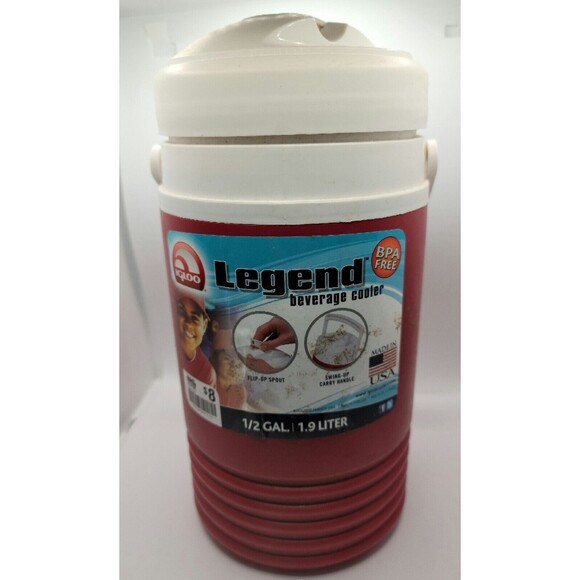 Vintage Igloo Legend 1/2 Gallon Water Beverage Cooler Jug Handle - Picture 2 of 8